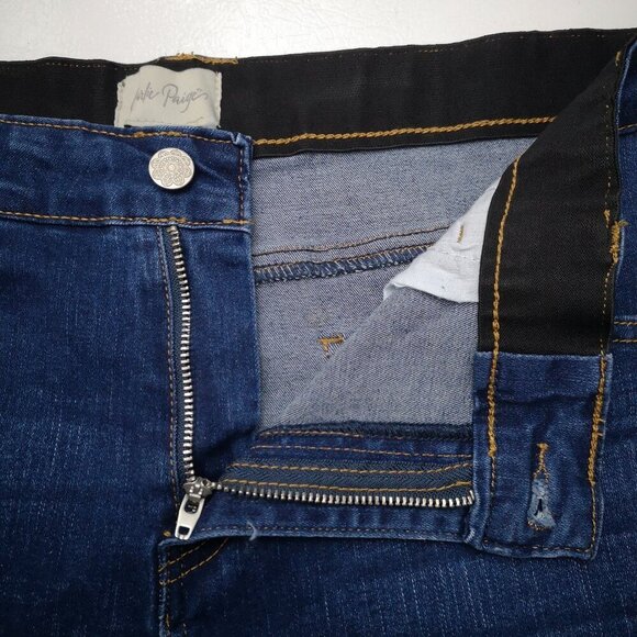 Charlie Paige Ladies Size XL Medium Wash Zipper & Button Closure Flare Jeans - Picture 12 of 13